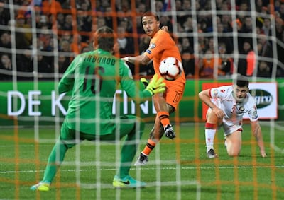 Memphis Depay was superb for the Netherlands against Belarus on Thursday night. Piroschka van de Wouw / Reuters