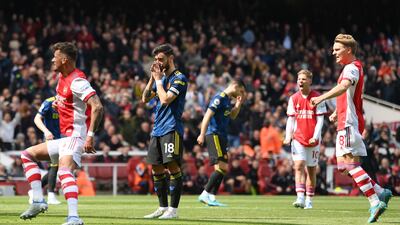 Fernandes can't believe he missed from the spot. Getty