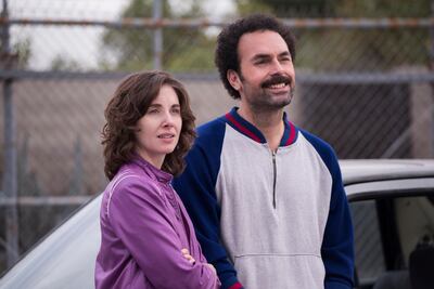 Alison Brie and Victor Quinaz in season two of 'Glow'. Courtesy Netflix