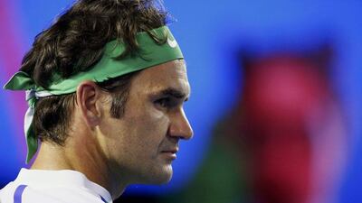 Roger Federer will be last on the Rod Laver Arena when he takes on David Goffin for a place in the quarter-finals. Jason O'Brien / Reuters