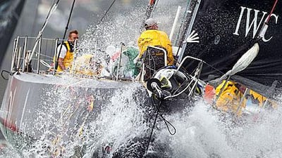 The bulkhead in the bow of Azzam came off throwing the team's chances in further disarray.