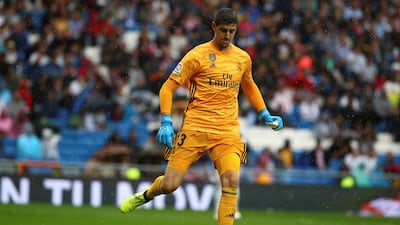 Real Madrid goalkeeper Thibaut Courtois in action. EPA