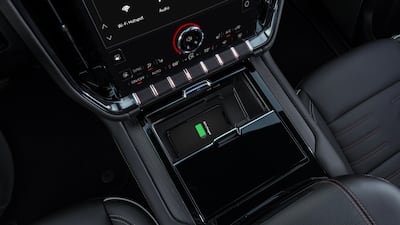 A wireless charging unit is now part of the centre console