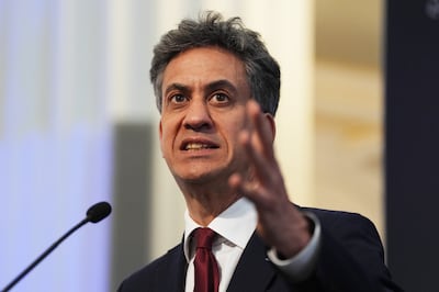 Energy Secretary Ed Miliband. PA