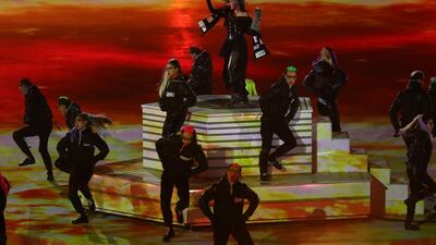 South Korean K-pop singer CL performs during the Closing Ceremony of the PyeongChang 2018 Winter Olympic Games at PyeongChang. Ryan Pierse/Getty