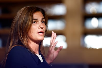 Judit Varga, the Hungarian Minister of State for European Union Relations ahead of a general affairs council at the European Council in Brussels on Tuesday, September 20.