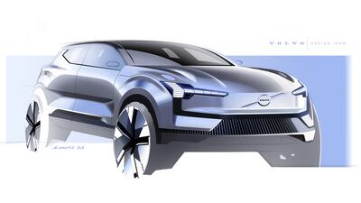 An early design sketch of the EX30