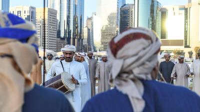 Various activities showcased Abu Dhabi's history on the opening evening of Qasr Al Hosn. Khushnum Bhandari for The National