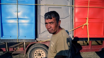Central American migrants arrive at a temporary shelter in Irapuato, Guanajuato state, Mexico. AFP