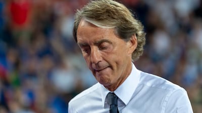 Italy head coach Roberto Mancini. AP