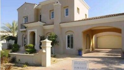 A villa is for sale at the Arabian Ranches project of Emaar Properties in Dubai. The developer's villa sales dropped 49 per cent to Dh60 million in the first quarter.