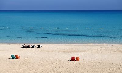 There are plenty of residential compounds with private beachfronts in El Alamein. Getty Images
