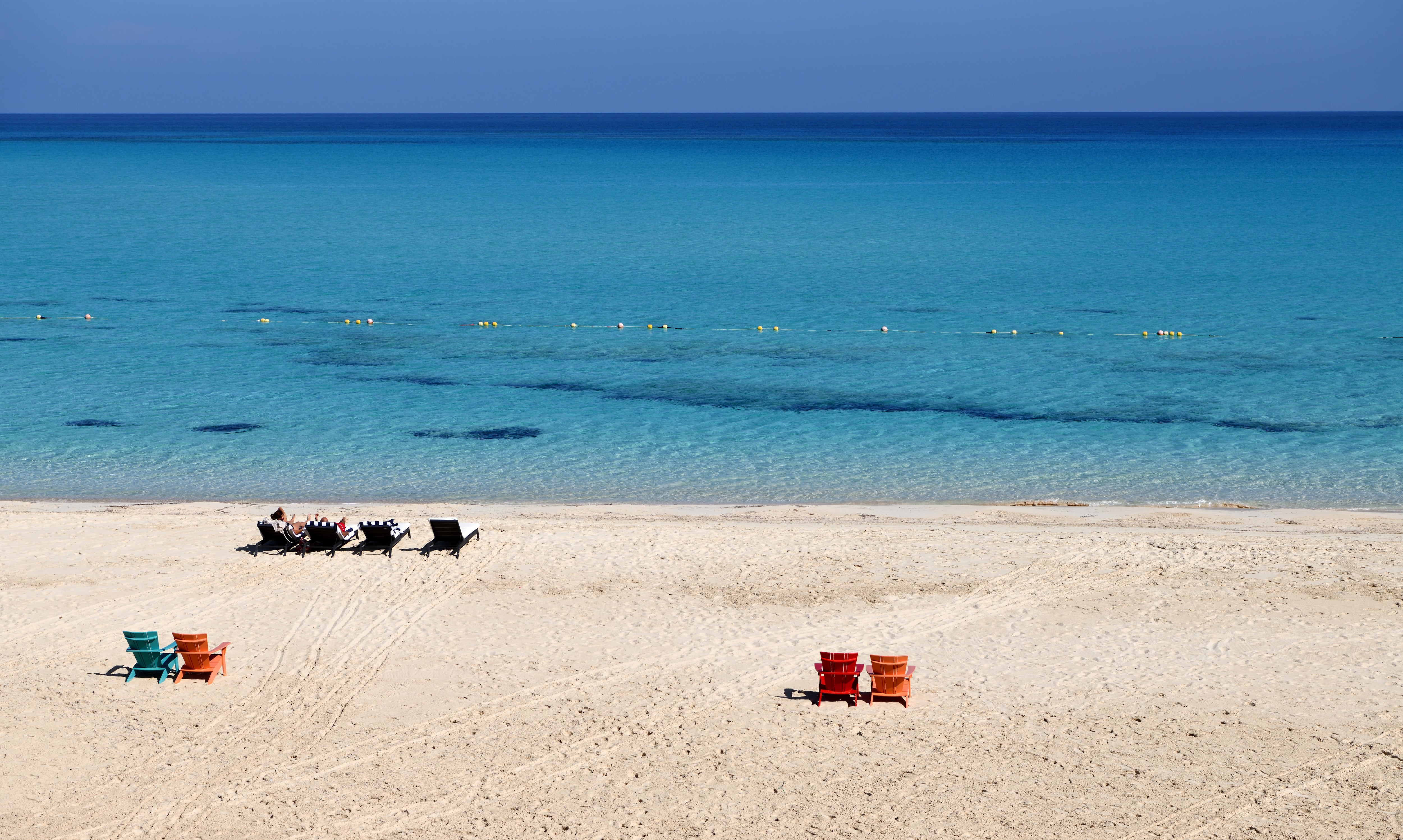 There are plenty of residential compounds with private beachfronts in El Alamein. Getty Images