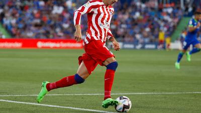 Atletico Madrid striker Alvaro Morata in action against Getafe. EPA