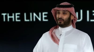 Saudi Crown Prince Mohammed bin Salman unveils The Line at Neom.