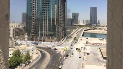 Only emergency vehicles, including fire engines, ambulances and lorries carrying water tankers can be seen on the bridge. Ravindranath K / The National