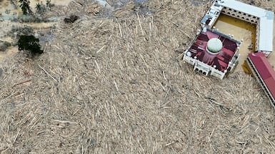 A mosque and boarding school in an area affected by deadly flash flooding in Karang Baru, Aceh, Indonesia. Reuters