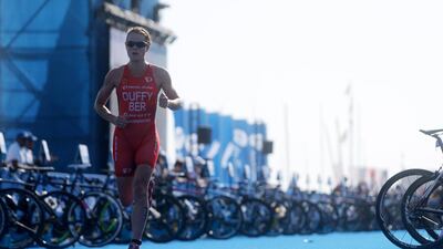 Flora Duffy is the reigning ITU World Triathlon Series champion and will begin her title defence at the season-opener in Abu Dhabi. Christopher Pike / The National