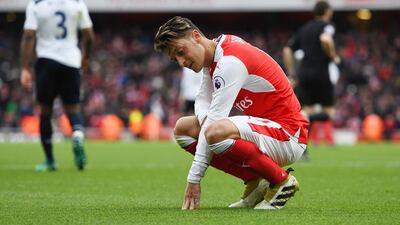 Mesut Ozil has 18 months to run on his Arsenal contract. Shaun Botterill / Getty Images