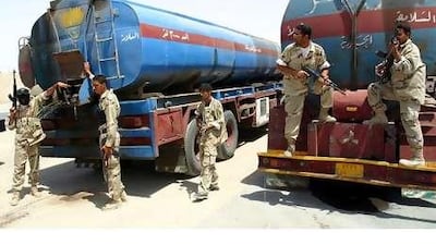 Iraq has been a haven for oil smugglers. Above, security forces thwart a smuggling attempt.