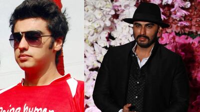 24 versus 34: Arjun Kapoor has gone from babyface to beefcake, and looks completely different today. EPA