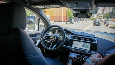 Abu Dhabi's commitment to self-driving transport was on display at a Yas Island conference on Monday. Photo: Joshua Longmore / The National