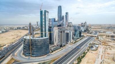 Skyscrapers stand in the King Abdullah financial district in Riyadh, Saudi Arabia, on April 22, 2016. Waseem Obaidi for The National