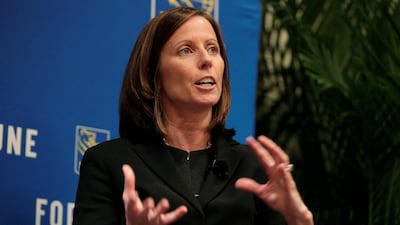 Adena Friedman, president and chief executive of Nasdaq, says the exchange is staying away from ICOs. Joshua Roberts / Reuters
