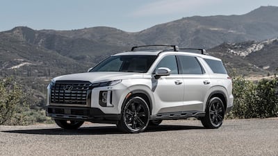 The Hyundai Palisade is available for Dh180,000. Photo: Hyundai Motor America