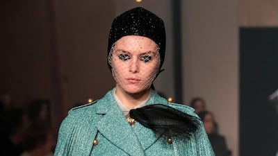 A look from Dior's spring 2019 haute couture collection, presented in Dubai on March 18.