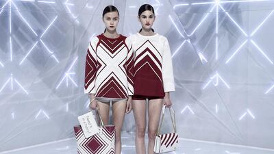 Models backstage ahead of the Anya Hindmarch show during London Fashion Week Spring/Summer 2016. Ian Gavan / Getty Images