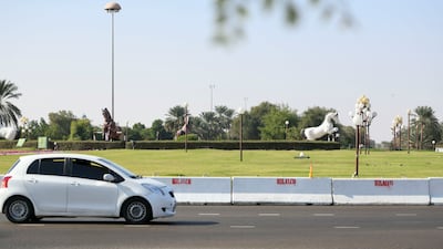 Tawam Roundabout is currently undergoing a major change aiming to create a free flow of traffic. Khushnum Bhandari / The National