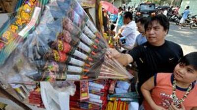 Despite the known dangers, customers buy fireworks from street stalls every year.