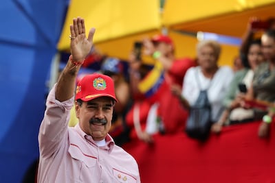 Venezuela's President Nicolas Maduro greets supporters in Caracas. Getty Images