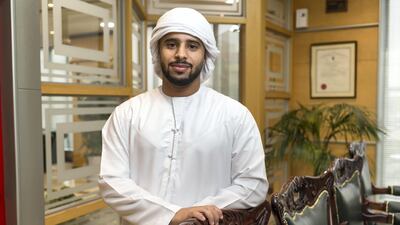 Shuaib Al Sulaimani is a 24-year-old entrepreneur, who works in a senior position in his father's business conglomerate. Antonie Robertson/The National