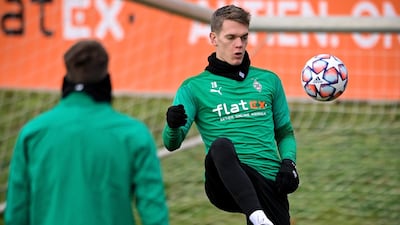 Monchengladbach defender Matthias Ginter controls the ball. EPA