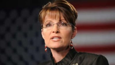 Republican vice presidential candidate Alaska Governor Sarah Palin speaks at a campaign rally at Dena'INA Civic & Convention Center in Anorchage, Alaska on September 13, 2008. AFP PHOTO Robyn BECK