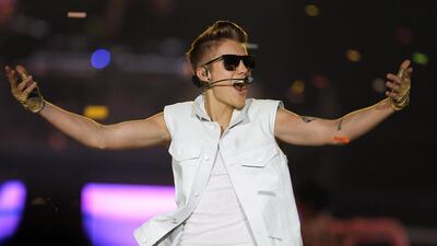 Canadian singer Justin Bieber performs in Dubai. Few see the hard work that led to his celebrity, says Rob Long (EPA/ALI HAIDER)