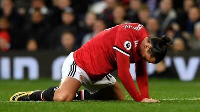 Zlatan Ibrahimovic is facing a month out with injury for Manchester United. Stu Forster / Getty Images