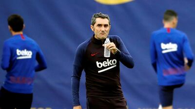Barcelona's head coach Ernesto Valverde. EPA