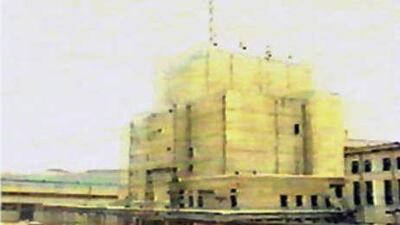 This photo taken in May 1992 shows an external view of the Yongbyon-1 nuclear power plant in North Korea.