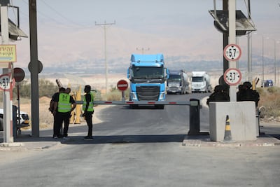 A view of Allenby Bridge, also known as the King Hussein Bridge, crossing between Jordan and the West Bank, near Jericho on 8 September 2024. EPA / Jamal Awwad