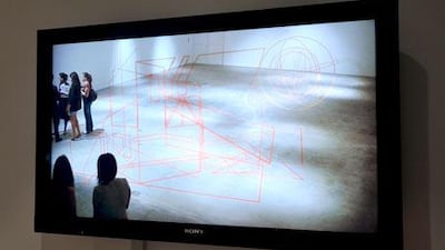 The Turkish artist Ergin Cavusoglu’s ‘Vinyl Projections’.