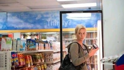 Charlize Theron plays Mavis Gary, a ghostwriter who returns to her childhood home in a bid to recapture her former high-school glory. Courtesy Paramount Pictures and Mandate Pictures.