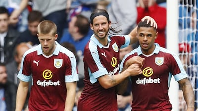 Burnley will be hoping Andre Gray, right, can replicate his 25-goal Championship form in the Premier League. Jason Cairnduff / Reuters