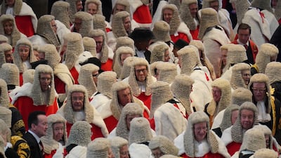 Judges arrived on Monday at Westminster Abbey in London for the annual Judges Service, which marks the start of the new legal year. PA