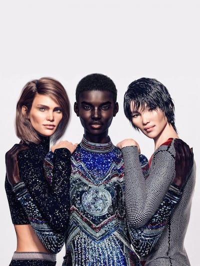 Balmain's all digital campaign for spring / summer 2019. Courtesy Balmain