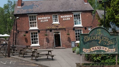 The Crooked House pub, before it was demolished, near Dudley in the English Midlands. PA Wire
