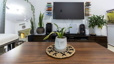 The couple have added plants to make themselves at home