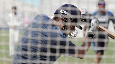India cricketer Sachin Tendulkar prepares for a training session at Eden Gardens on Tuesday. Piyal Adhikary / EPA